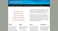 Desktop Screenshot of missionarycare.org