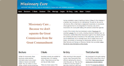 Desktop Screenshot of missionarycare.com