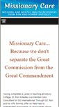 Mobile Screenshot of missionarycare.com